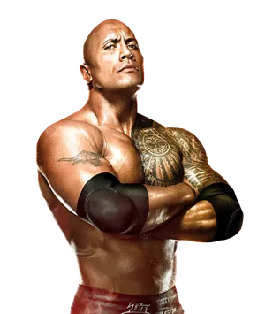 Muscular Manwith Tattoos PNG image