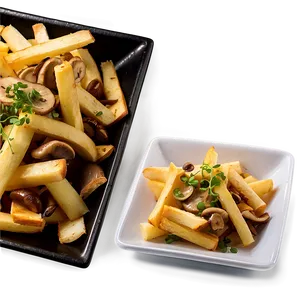 Mushroom And Swiss Fries PNG Vmq27
