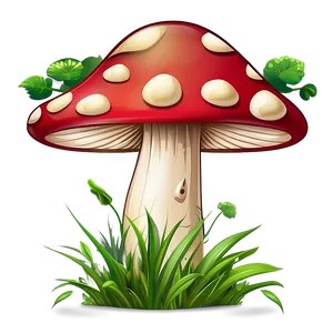 Mushroom Cartoon Background PNG 92