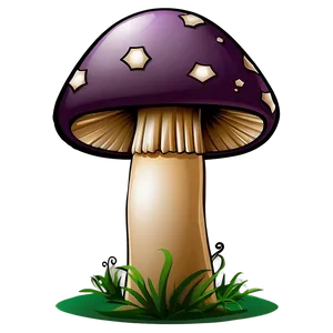 Mushroom Cartoon C PNG image