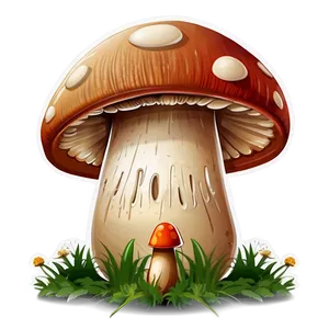 Mushroom Cartoon Character PNG 74