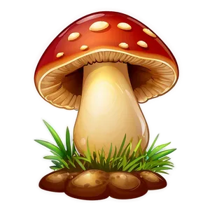 Mushroom Cartoon Character PNG Usn