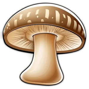 Mushroom Cartoon Clipart PNG 06272024