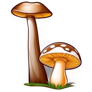 Mushroom Cartoon Drawing PNG Npg