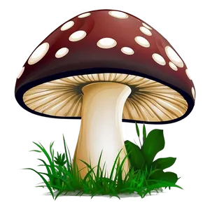 Mushroom Cartoon Face PNG Pgh36 PNG