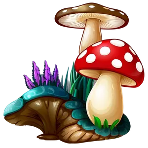 Mushroom Cartoon Figure PNG 06272024