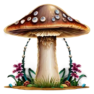 Mushroom Cartoon Graphic PNG Umq