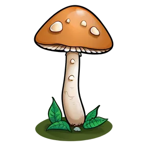 Mushroom Cartoon Outline PNG Byu64 PNG