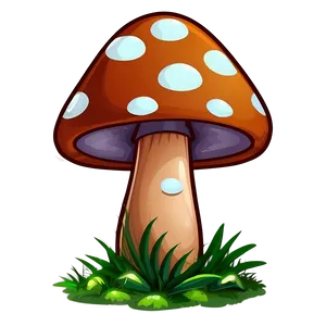 Mushroom Cartoon Pattern PNG Swe PNG