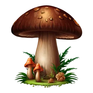 Mushroom Cartoon Scene PNG Jsl57 PNG