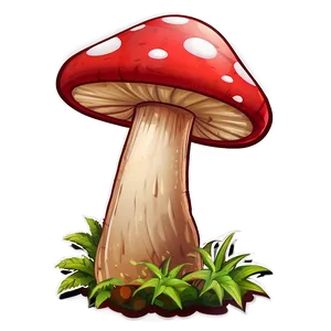 Mushroom Cartoon Sticker PNG Wfo28 PNG