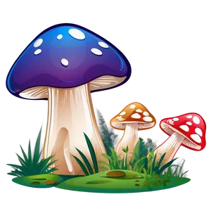 Mushroom Cartoon Vector PNG 13