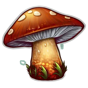 Mushroom Cartoon Wallpaper PNG Lrw