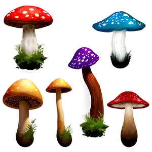 Mushroom Collection Png Dpr53 PNG image