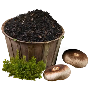 Mushroom Compost Mulch PNG 11