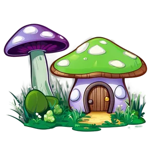 Mushroom House Cartoon Png 35 PNG image