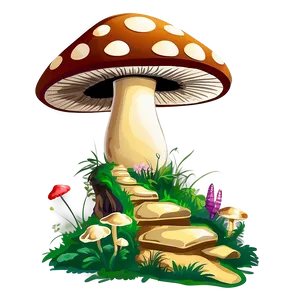 Mushroom House Cartoon Png Kbd PNG image