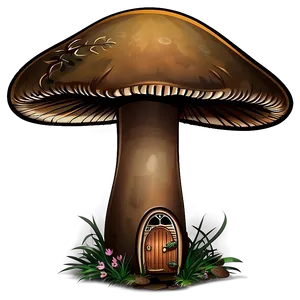 Mushroom House Clipart Png 06122024 PNG image