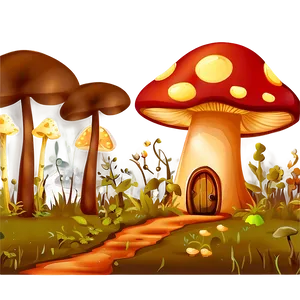 Mushroom House Clipart Png Dyi PNG image