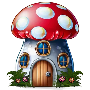 Mushroom House Clipart PNG Ymp PNG
