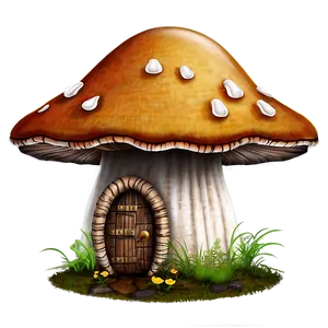 Mushroom House Png Qkr PNG image