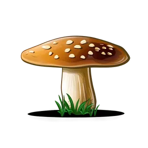 Mushroom PNG Outline Qbg13 PNG