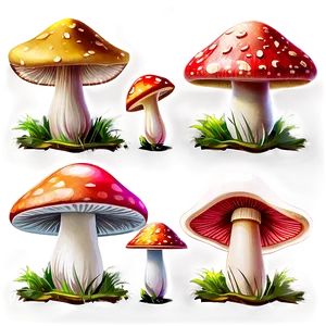Mushroom Png Set Ghg PNG image