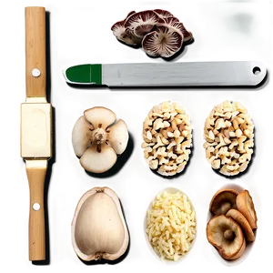 Mushroom Risotto Ingredients PNG 31