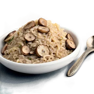 Mushroom Risotto Ingredients PNG Mcb