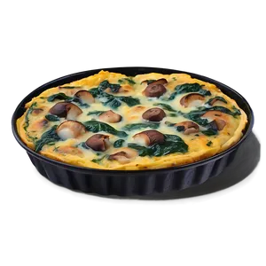 Mushroom Spinach Frittata PNG Tgy PNG