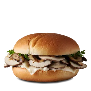 Mushroom Swiss Chicken Sandwich PNG Rdu PNG