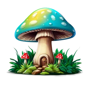 Mushroom World Cartoon Png 06272024 PNG image