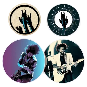 Music Band Circular Sticker PNG Svl78 PNG