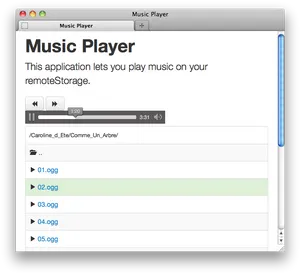 Music Player Application Screenshot PNG image