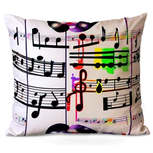 Music Theme Throw Pillows PNG 06262024 PNG