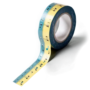 Music Washi Tape Aesthetic PNG 06272024