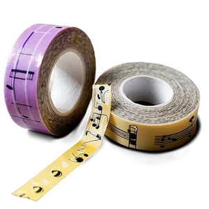 Music Washi Tape Aesthetic PNG Edn1