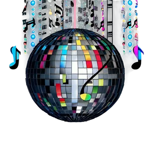 Musical Disco Ball Cityscape