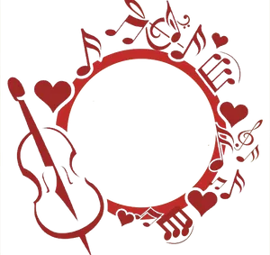 Musical Love Circle Logo PNG image