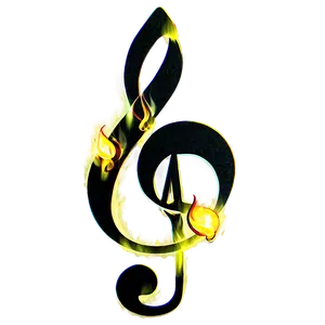 Musical Note On Fire Png 93 PNG image