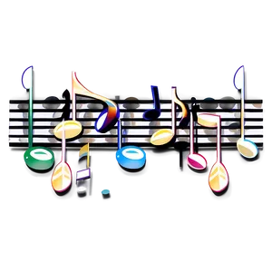 Musical Note With Notes Png Qkq73 PNG image