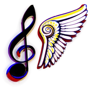 Musical Note With Wings Png 06122024 PNG image