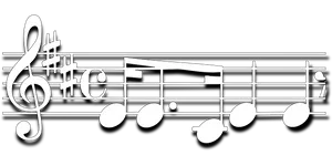 Musical Noteson Staff