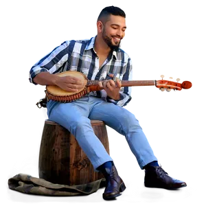 Musicians Sitting With Instruments Png 25 PNG image