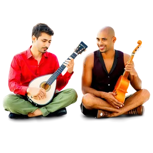 Musicians Sitting With Instruments Png Pfo86 PNG image