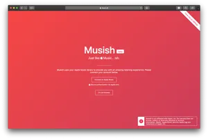 Musish Beta Apple Music Interface PNG image