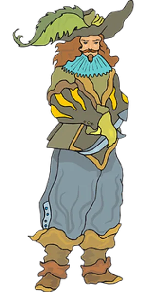 Musketeer Cartoon Character