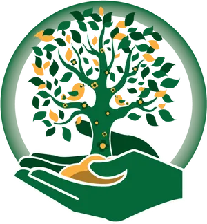 Mustard Seed Treein Hand Graphic