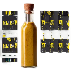 Mustard Vintage Bottle PNG Nyl5