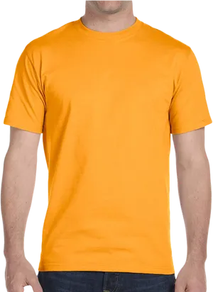 Mustard Yellow Tshirton Man